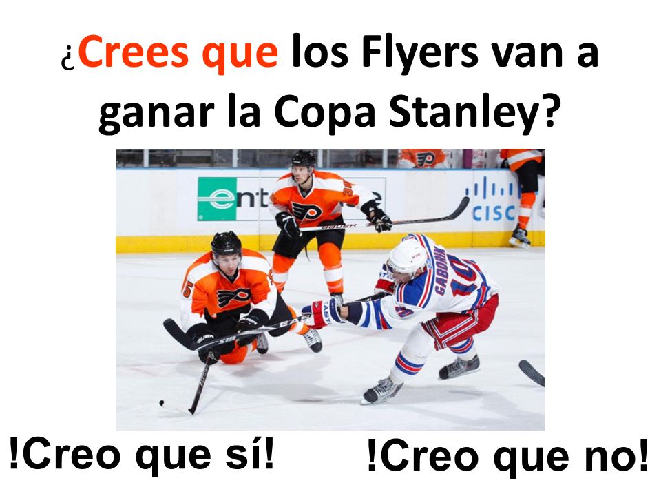 ¿Crees que los Flyers van a ganar la Copa Stanley