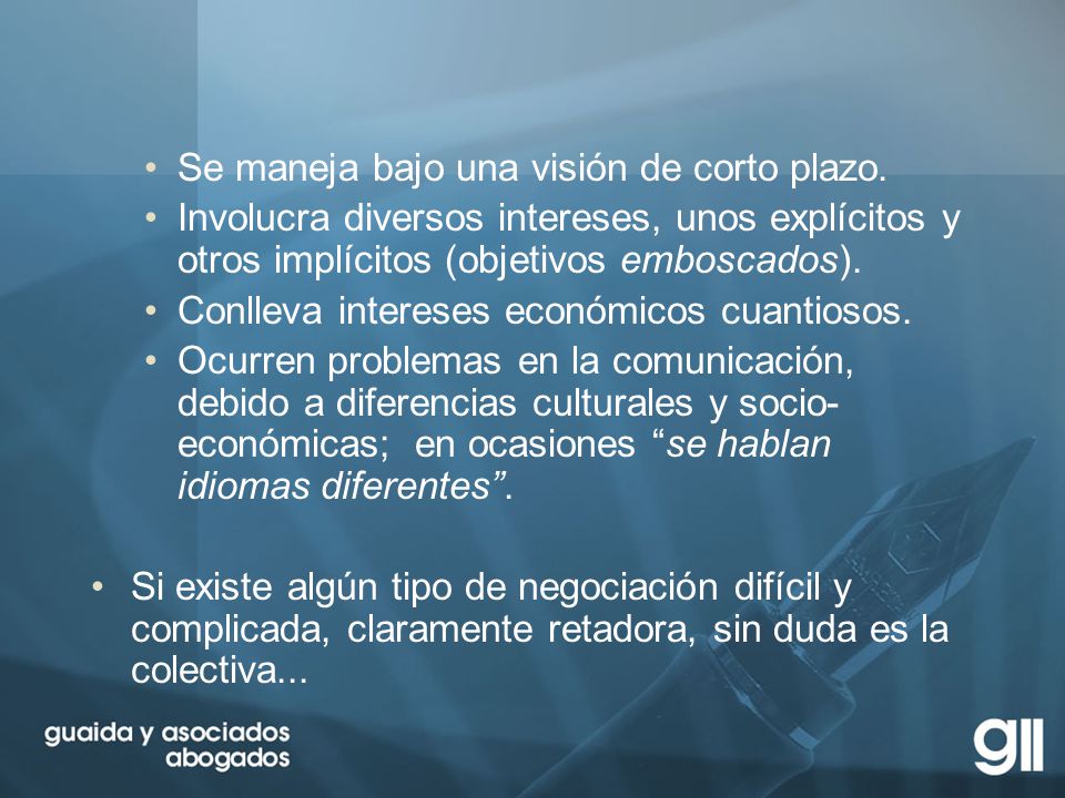 Se maneja bajo una visión de corto plazo.