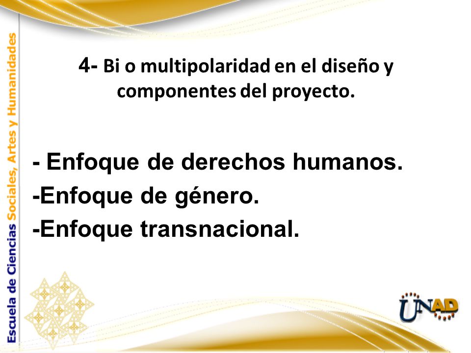 4- Bi o multipolaridad en el diseño y componentes del proyecto.