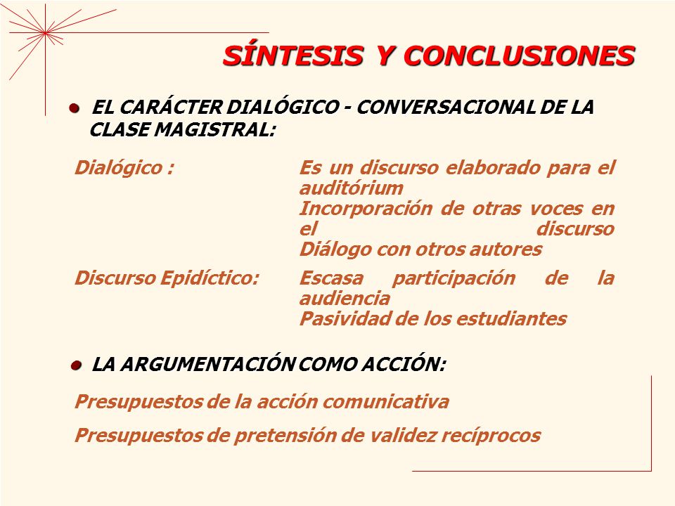 SÍNTESIS Y CONCLUSIONES