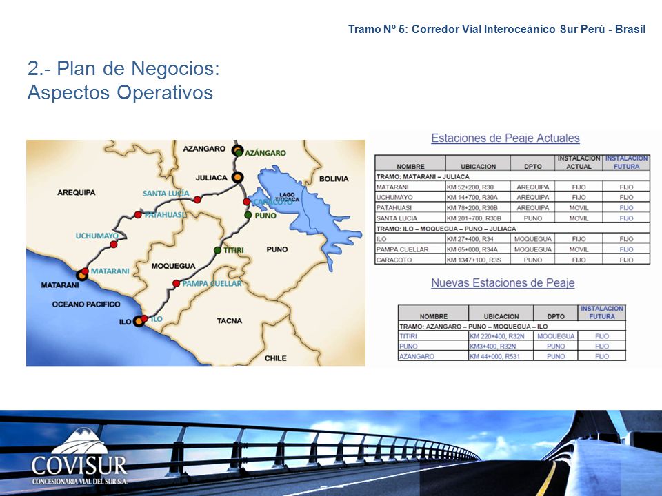 Tramo Nº 5: Corredor Vial Interoceánico Sur Perú - Brasil