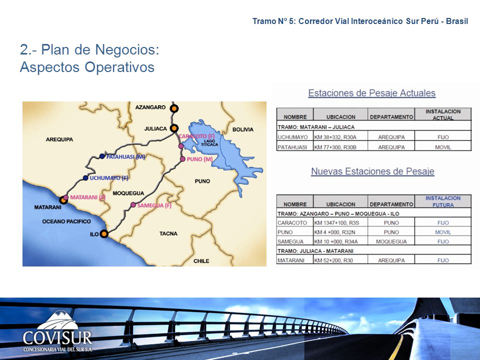 Tramo Nº 5: Corredor Vial Interoceánico Sur Perú - Brasil
