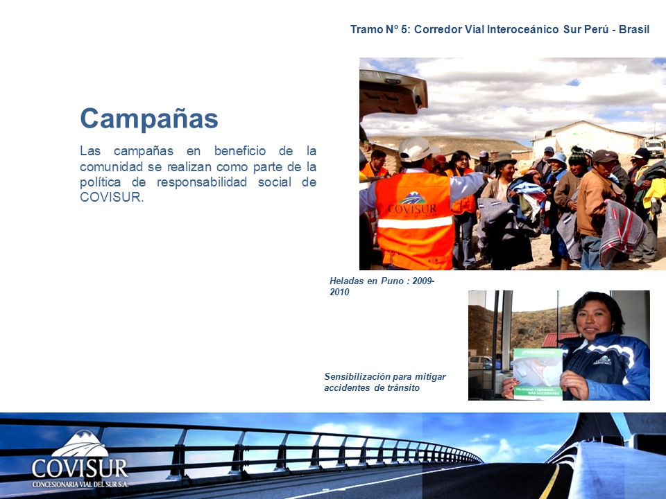 Tramo Nº 5: Corredor Vial Interoceánico Sur Perú - Brasil