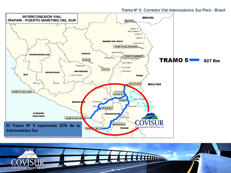 Tramo Nº 5: Corredor Vial Interoceánico Sur Perú - Brasil