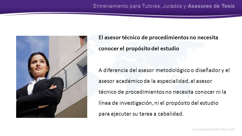 Entrenamiento para Tutores, Jurados y Asesores de Tesis