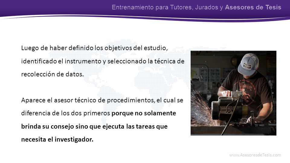 Entrenamiento para Tutores, Jurados y Asesores de Tesis