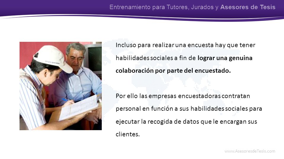 Entrenamiento para Tutores, Jurados y Asesores de Tesis
