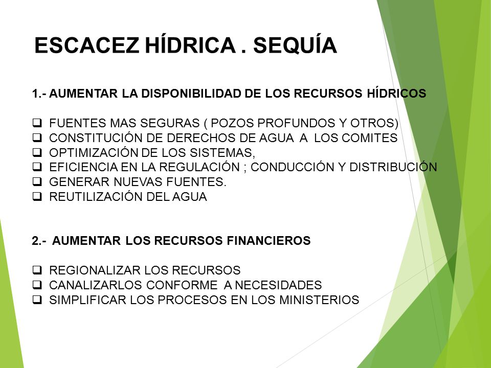 ESCACEZ HÍDRICA . SEQUÍA