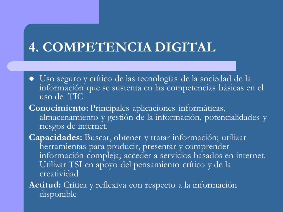 4. COMPETENCIA DIGITAL