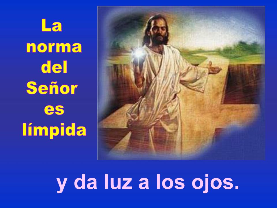 La norma del Señor es límpida y da luz a los ojos.