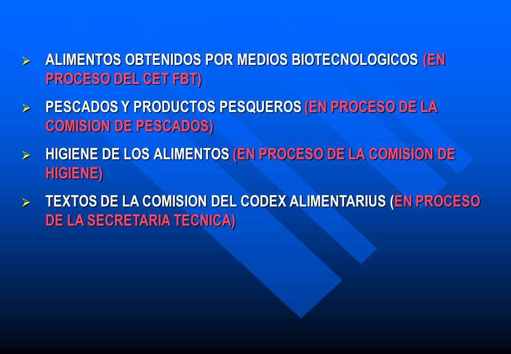 ALIMENTOS OBTENIDOS POR MEDIOS BIOTECNOLOGICOS (EN PROCESO DEL CET FBT)