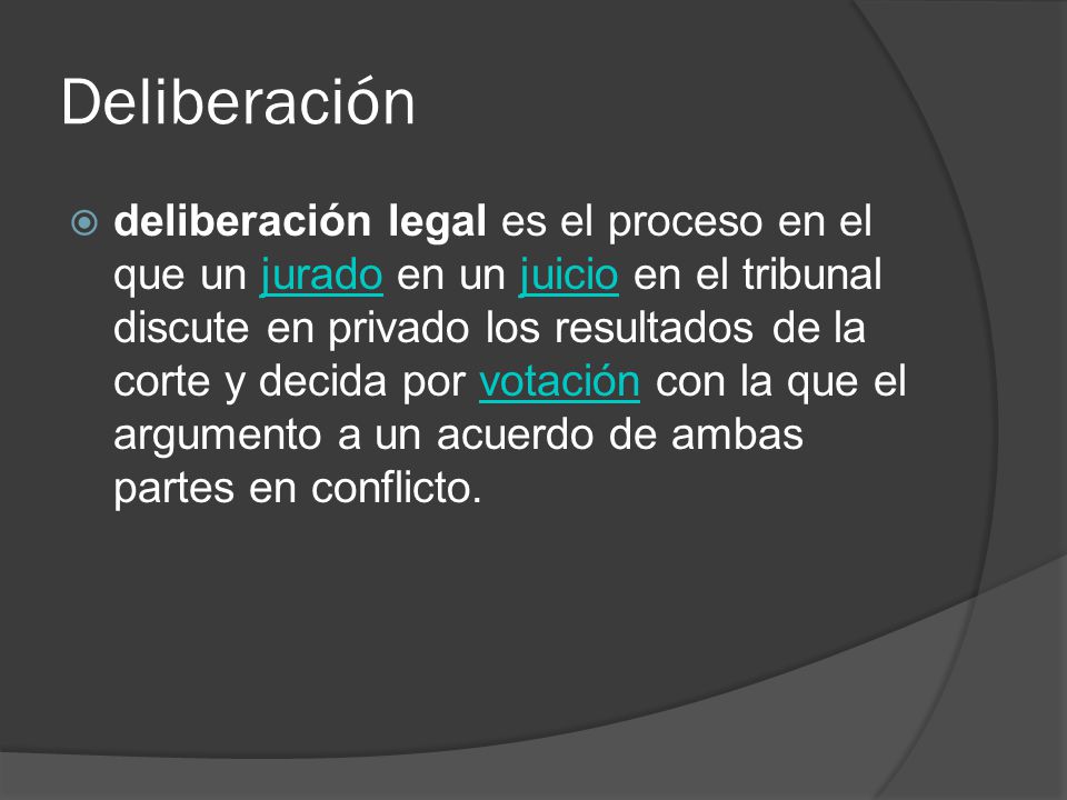Deliberación