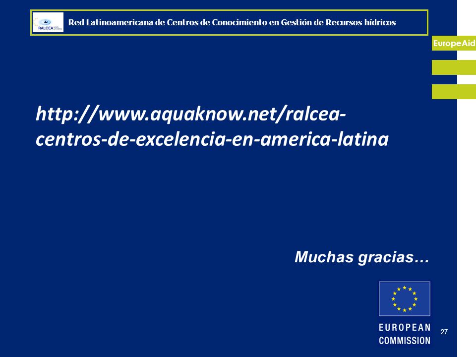 Red Latinoamericana de Centros de Conocimiento en Gestión de Recursos hídricos