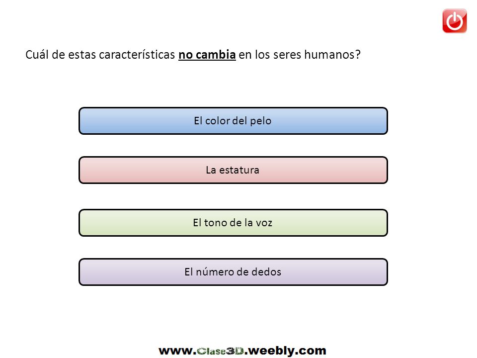 Cuál de estas características no cambia en los seres humanos