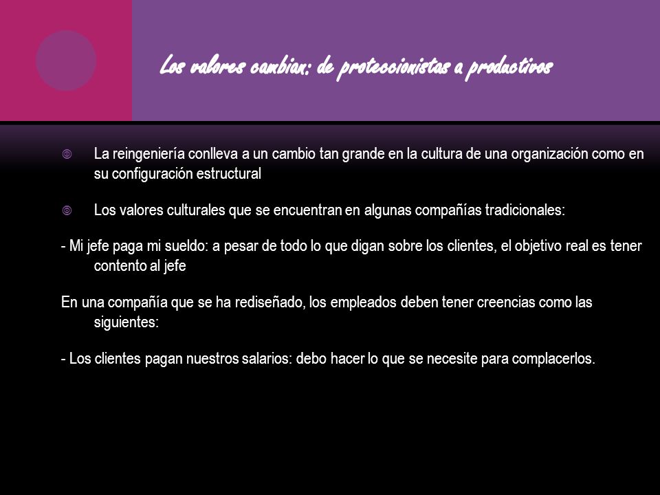 Los valores cambian: de proteccionistas a productivos