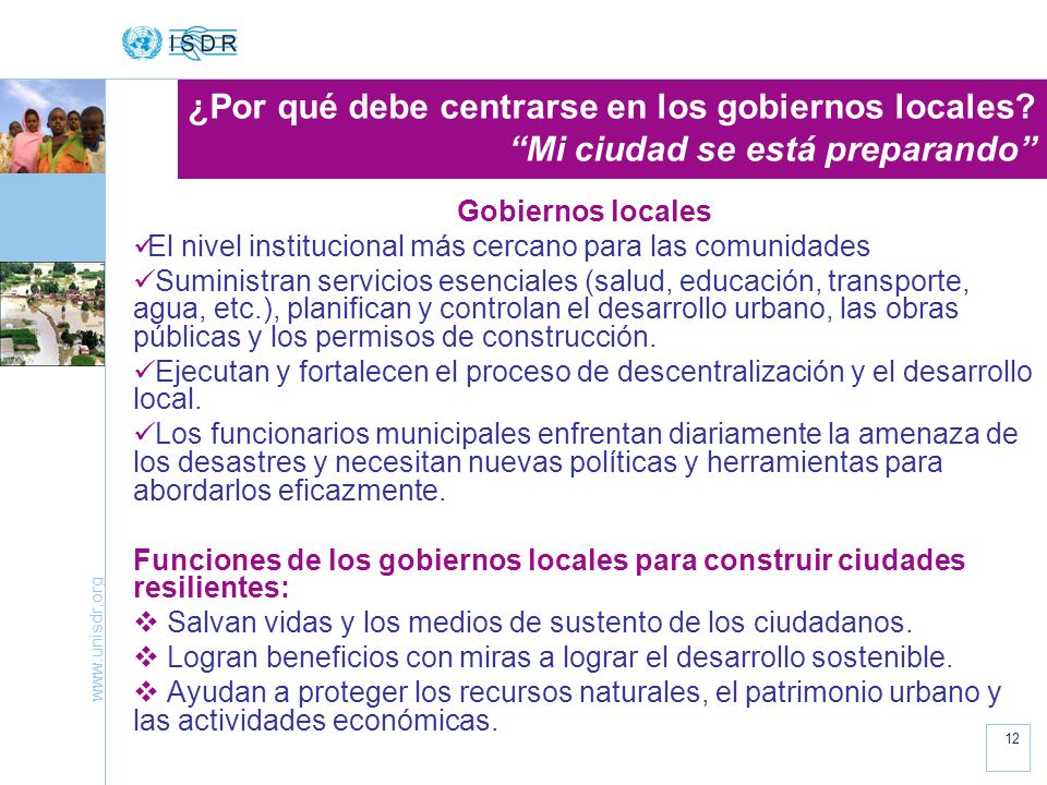 ¿Por qué debe centrarse en los gobiernos locales