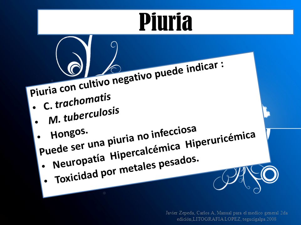 Piuria Piuria con cultivo negativo puede indicar : C. trachomatis