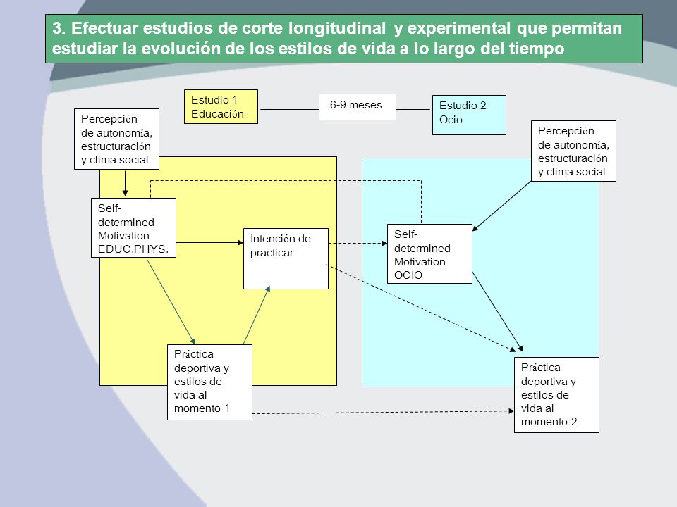 3. Efectuar estudios de corte longitudinal y experimental que permitan estudiar la evolución de los estilos de vida a lo largo del tiempo