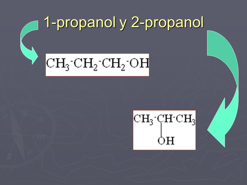 1-propanol y 2-propanol