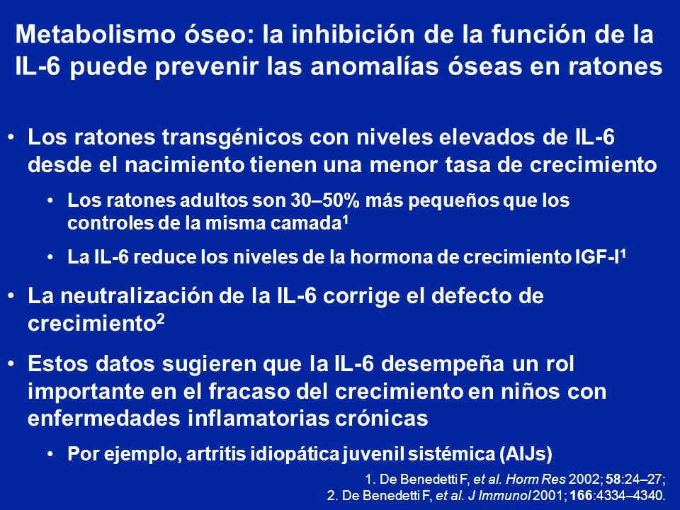 Metabolismo óseo: la inhibición de la función de la IL-6 puede prevenir las anomalías óseas en ratones
