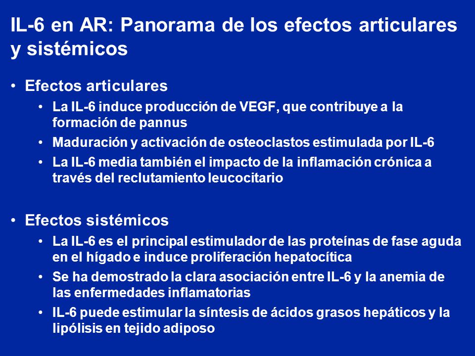 IL-6 en AR: Panorama de los efectos articulares y sistémicos