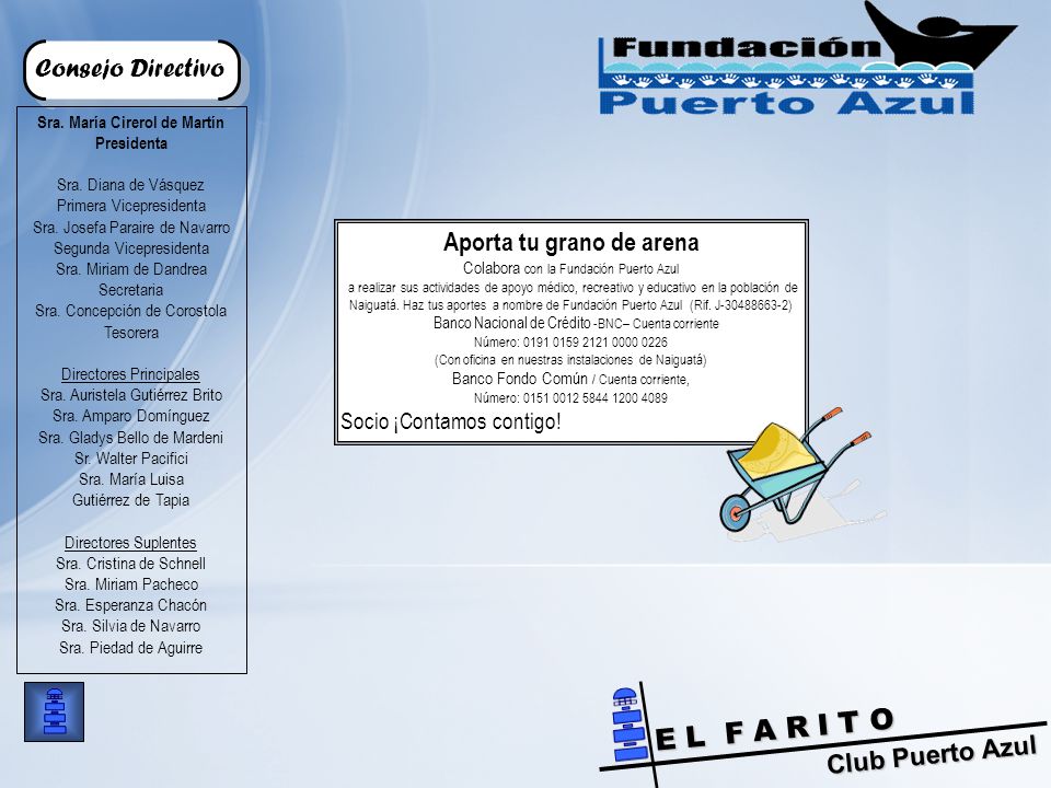 Sra. María Cirerol de Martín Aporta tu grano de arena