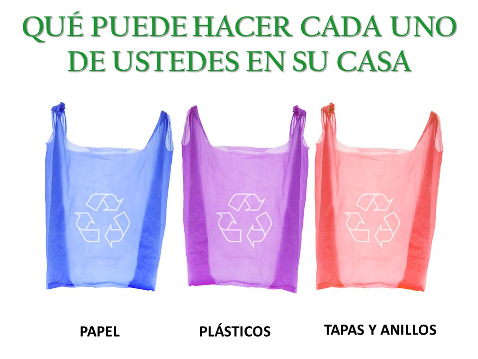 QUÉ PUEDE HACER CADA UNO DE USTEDES EN SU CASA