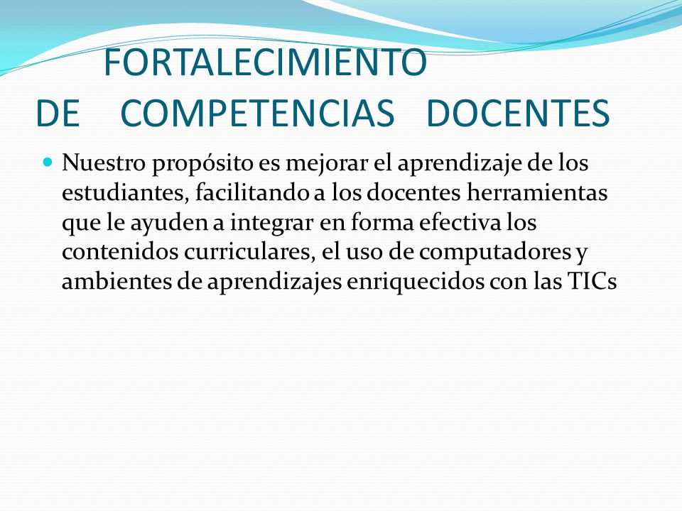 FORTALECIMIENTO DE COMPETENCIAS DOCENTES