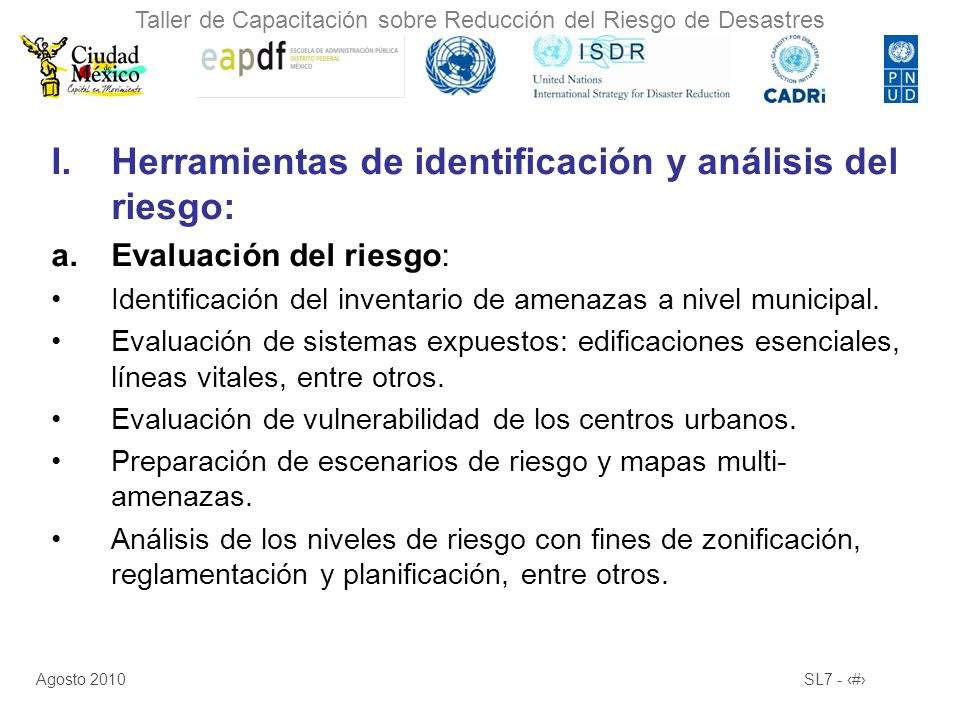 Herramientas para la Gestión de Riesgo de Desastres - ppt video online  descargar