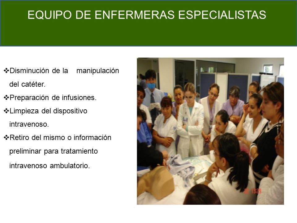 EQUIPO DE ENFERMERAS ESPECIALISTAS