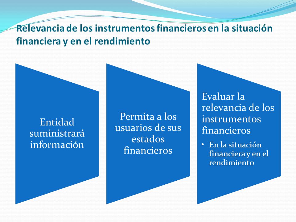 Relevancia de los instrumentos financieros en la situación financiera y en el rendimiento