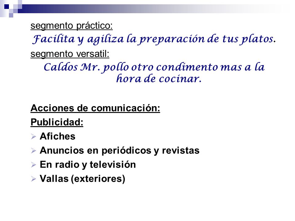 Caldos Mr. pollo otro condimento mas a la hora de cocinar.