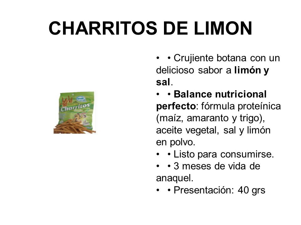 CHARRITOS DE LIMON • Crujiente botana con un delicioso sabor a limón y