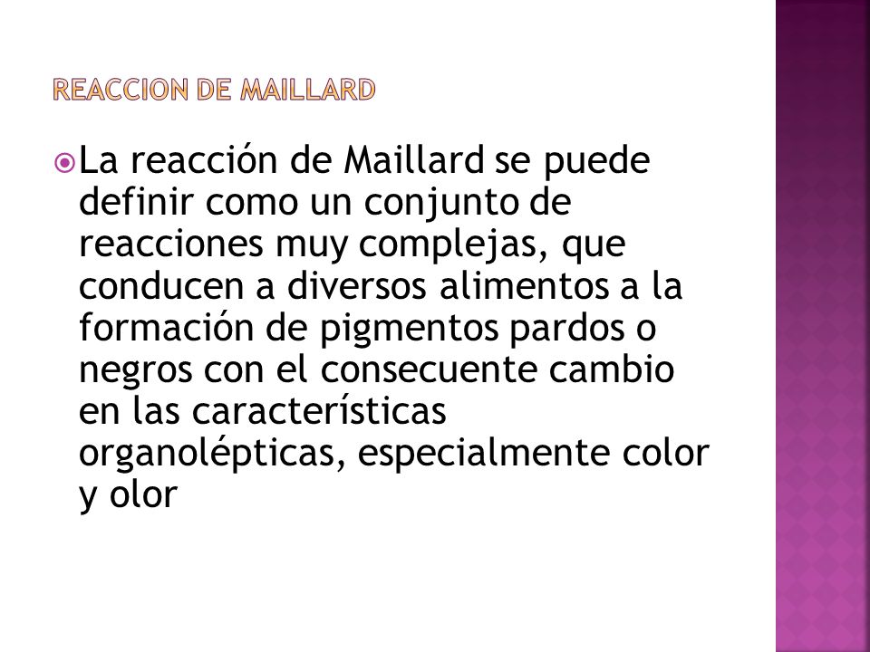 REACCION DE MAILLARD