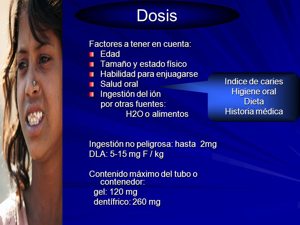 Dosis Factores a tener en cuenta: Edad Tamaño y estado físico