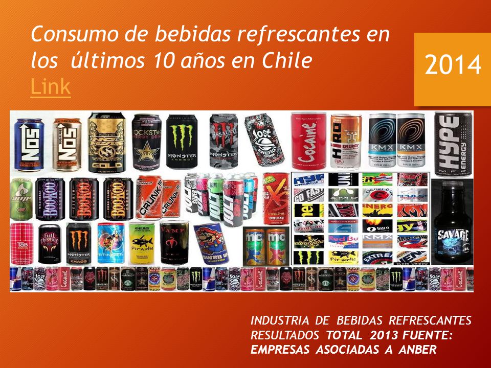 2014 Consumo de bebidas refrescantes en los últimos 10 años en Chile