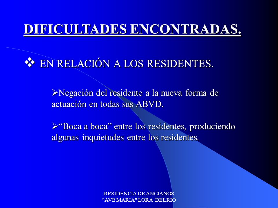 RESIDENCIA DE ANCIANOS AVE MARIA LORA DEL RIO