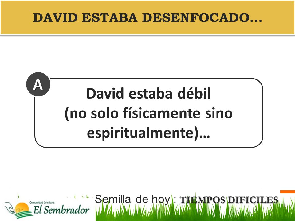 DAVID ESTABA DESENFOCADO…
