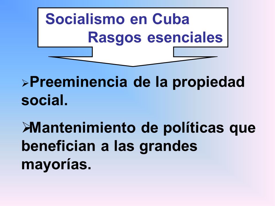 Mantenimiento de políticas que benefician a las grandes mayorías.