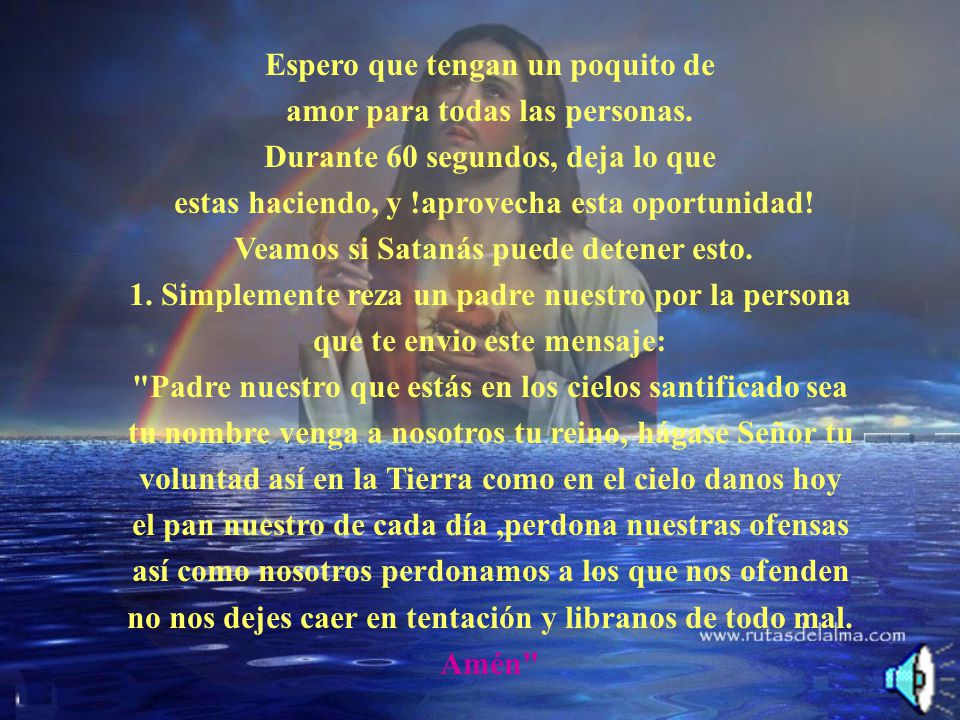 Espero que tengan un poquito de amor para todas las personas.