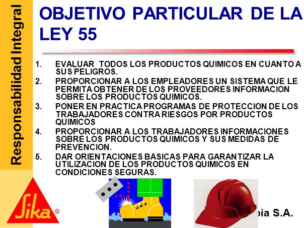 OBJETIVO PARTICULAR DE LA LEY 55