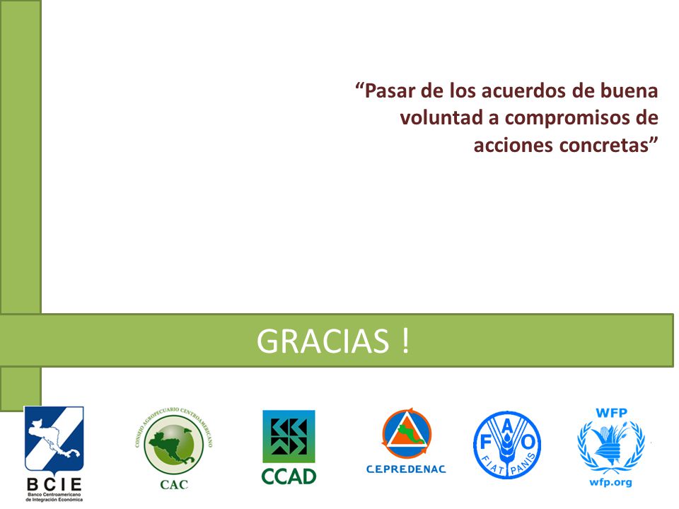 Pasar de los acuerdos de buena voluntad a compromisos de acciones concretas