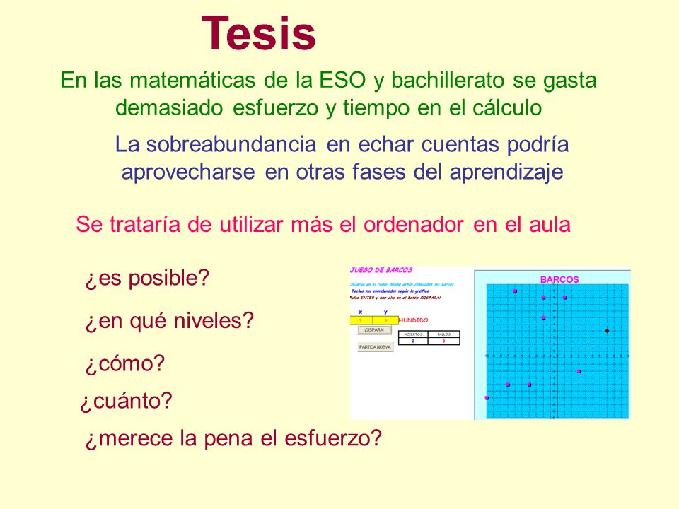 Se trataría de utilizar más el ordenador en el aula
