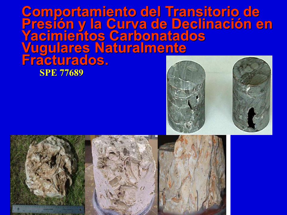 Comportamiento del Transitorio de Presión y la Curva de Declinación en Yacimientos Carbonatados Vugulares Naturalmente Fracturados.