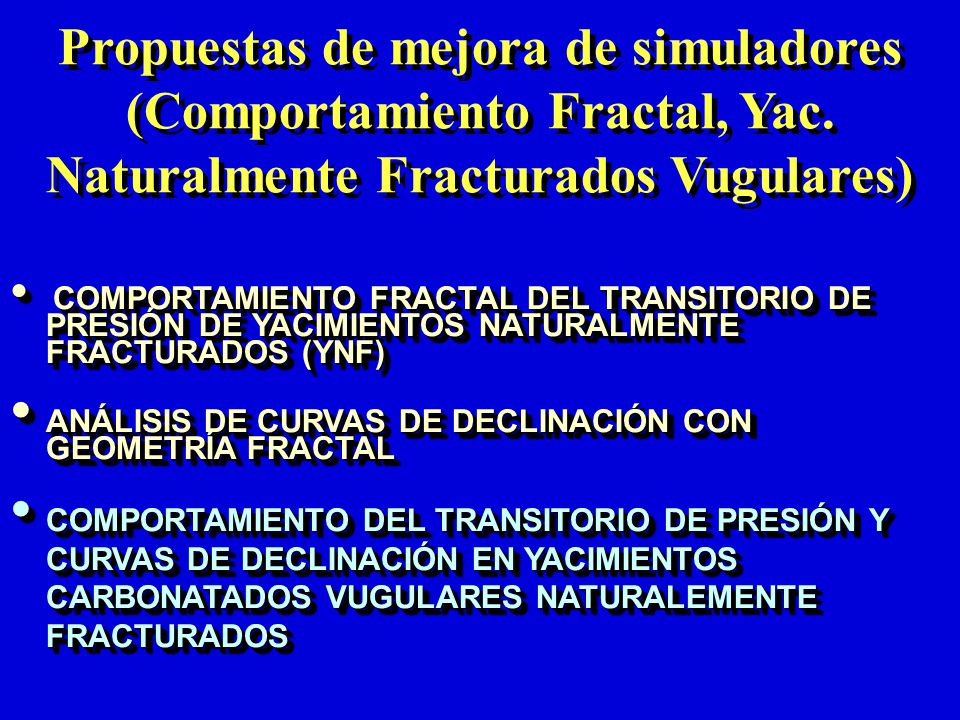 Propuestas de mejora de simuladores (Comportamiento Fractal, Yac