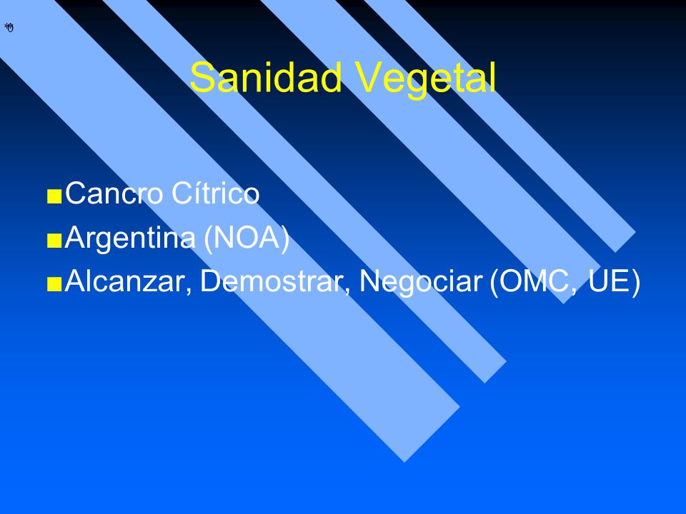 Sanidad Vegetal Cancro Cítrico Argentina (NOA)