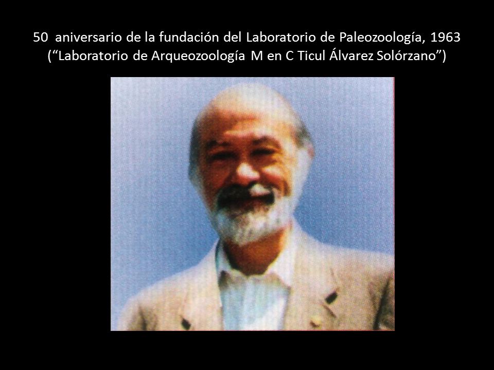 50 aniversario de la fundación del Laboratorio de Paleozoología, 1963 ( Laboratorio de Arqueozoología M en C Ticul Álvarez Solórzano )