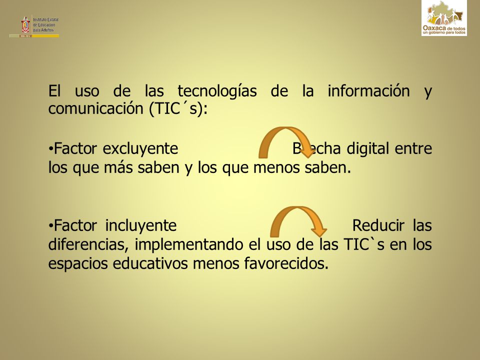 El uso de las tecnologías de la información y comunicación (TIC´s):