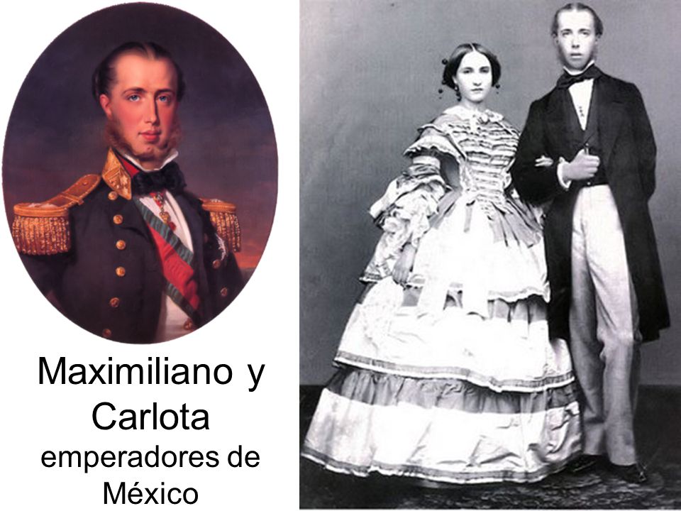 Maximiliano y Carlota emperadores de México