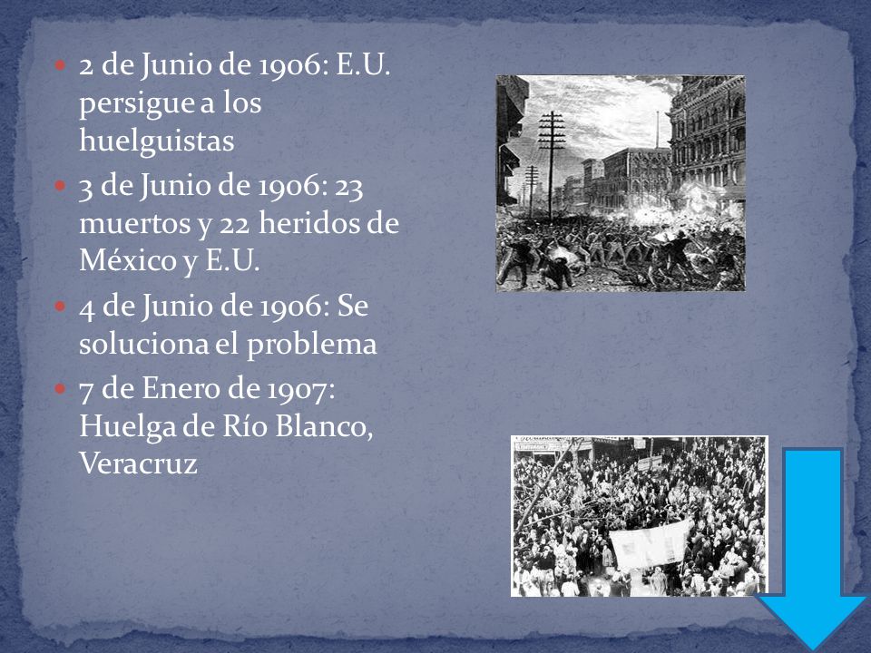 2 de Junio de 1906: E.U. persigue a los huelguistas